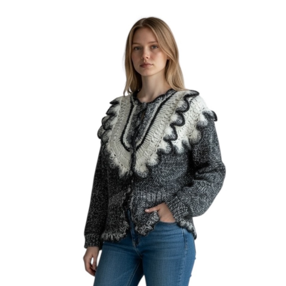 Vintage Samantha Starr WhimsyGoth Bohemian Cottagecore Cardigan Sweater